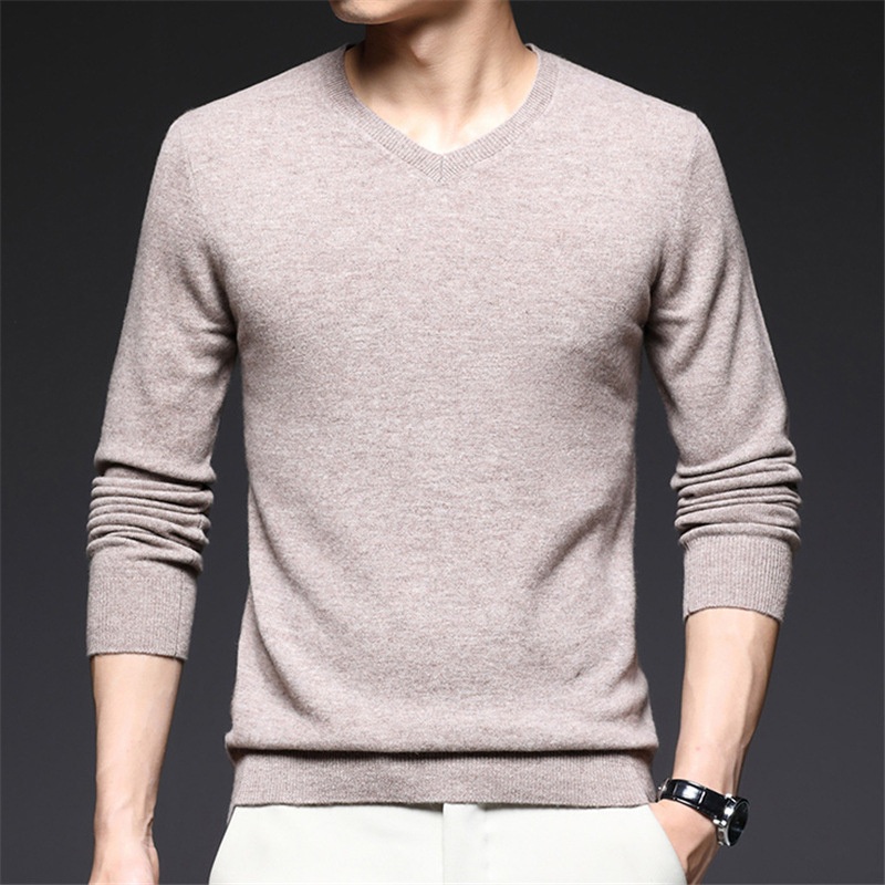 Autumn Winter Casual Oversized Men Pure Wool Knitted Pullover Sweater – Knitwear Sweater and Loose Knit Sweater price