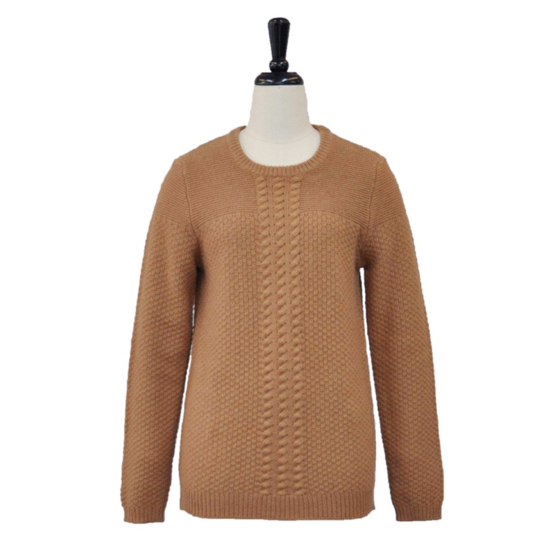 Crewneck Cable Knit Sweater Pumpkin Orange Imn-13aw1111 – Crewneck and Cable Knit price