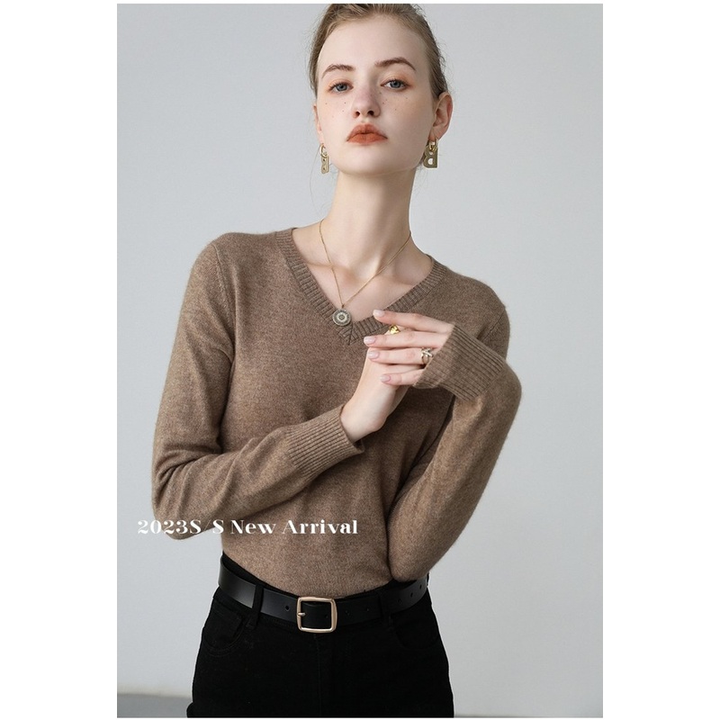 Paris Winter Pullover V Neck Sweater Cashmere Merino Wool – Women Sweater and Turtleneck Women Sweater price