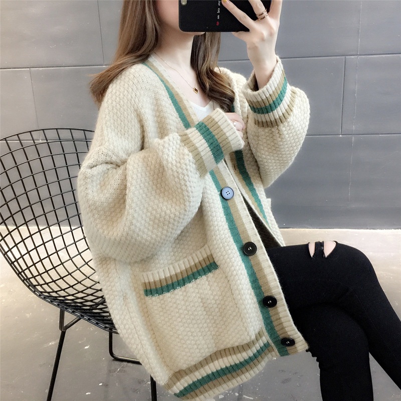 Recordable Easy Button with Customized Design Girl V Neck Button with Pocket Sweater – Sweater and Women Sweater price