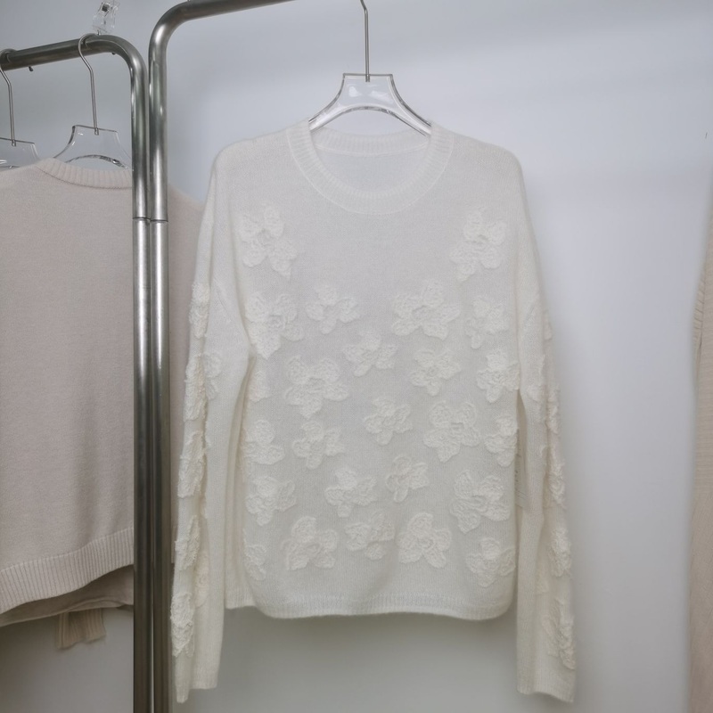 Women Pullover Sweater 100% Cashmere Winter Warm Clothes White – Cashmere Sweater and Womens Sweater price
