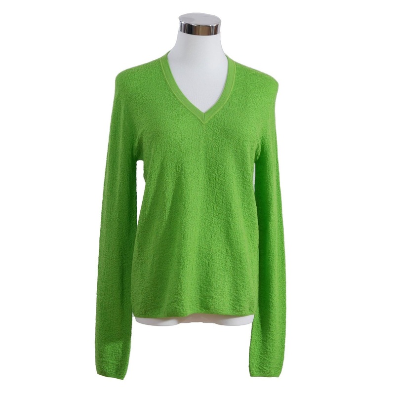 Womens Thermoregulating Neon Green V-Neck Pullover Sweater – 100% Merino Wool 188g – Pullover Sweater and Womens Sweater price