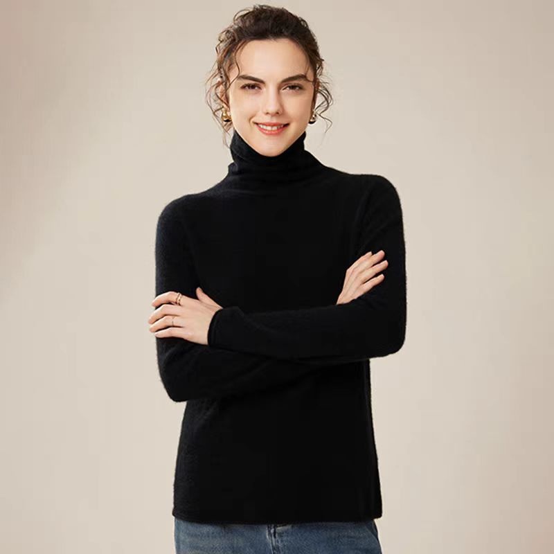 Chic Long Sleeve Black Sweater with Basic Classic Style – Women Sweater and Turtleneck Women Sweater price