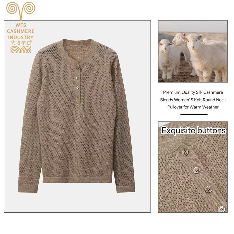 Custom Knit Sweater V-Neck Solid Color Pullover Pure Cashmere Knitting High Quality Cashmere Sweater for Women – Silk Blends Cashmere and Natural Yarns price