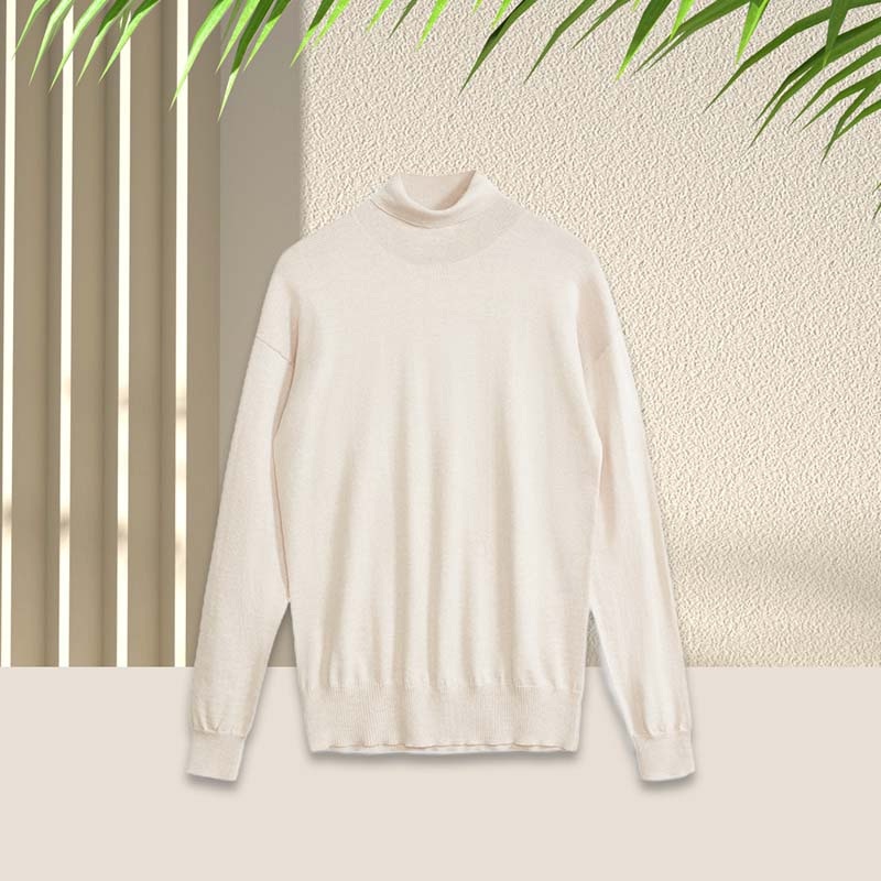 Custom Logo Soft Winter Luxury Cashmere Mens Knit Sweater Manufacturer Solid Plain Blend Cashmere Wool Hoodie for Men – Wool Sweater and Cashmere Sweater price