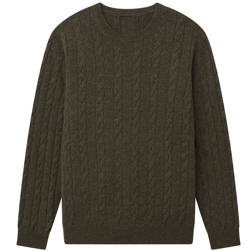 Most Popular 100% Cashmere Knitted Mens Fashion Crew-Neck 7gg Pullover Jumper Sweater – Sweater and Cashmere price