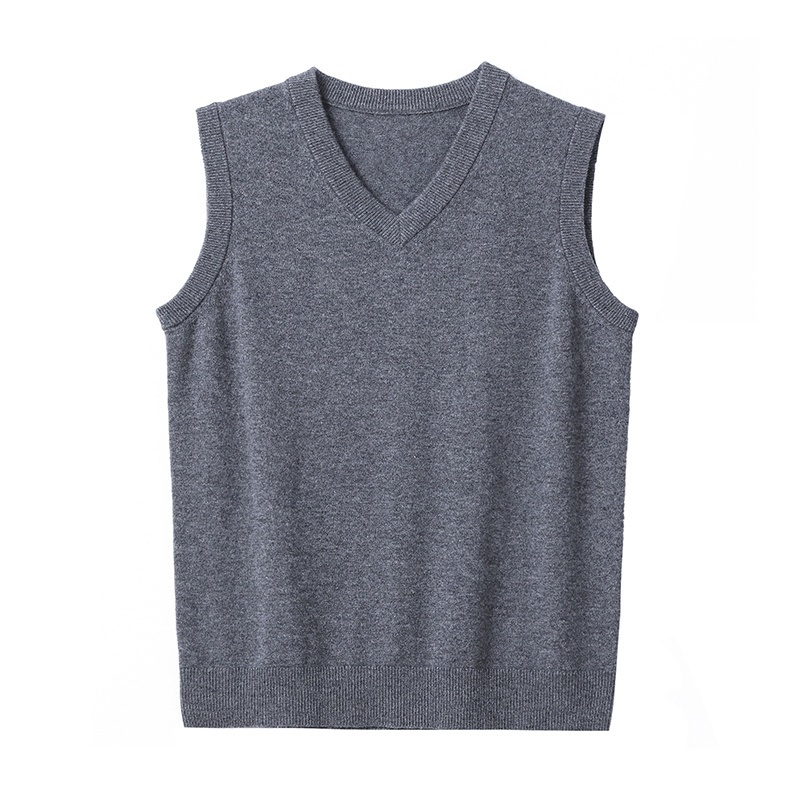 Most Popular Mens Classic Fashion 100% Cashmere Knitted V-Neck Pullover Vest – Vest and Mens Vest price