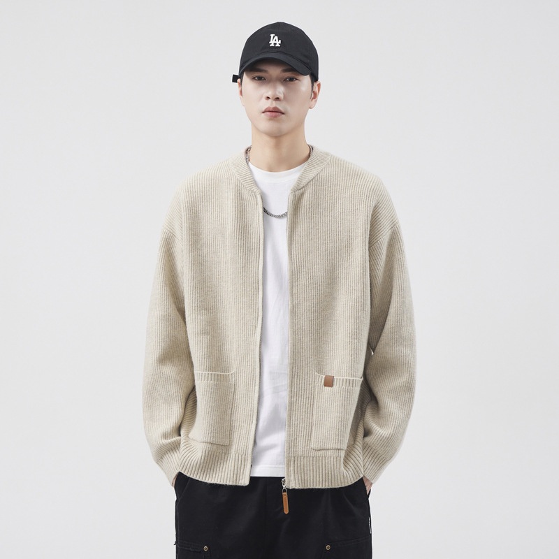 Quality and Good Workmanship New Arrival Autumn O-Neck High Quality Cotton Knitted Cardigan for Men – Cotton Knitted Cardigan and Mens Sweater price