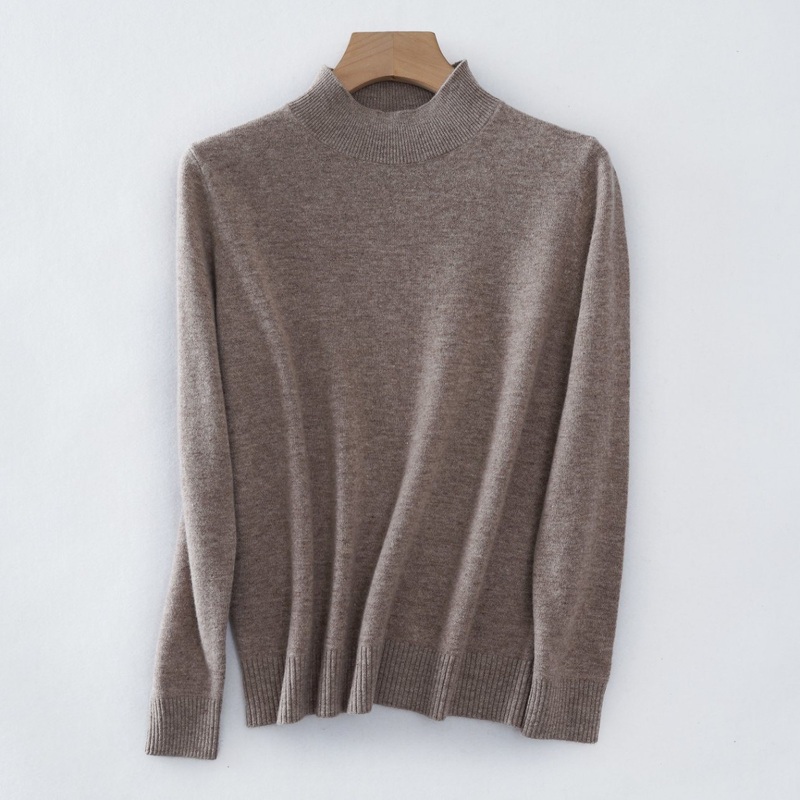 Wholesale Classic Fashion Women Wide Rib Neckline Pullover Jumper Merino Wool Sweater – Sweater and Women Sweater price