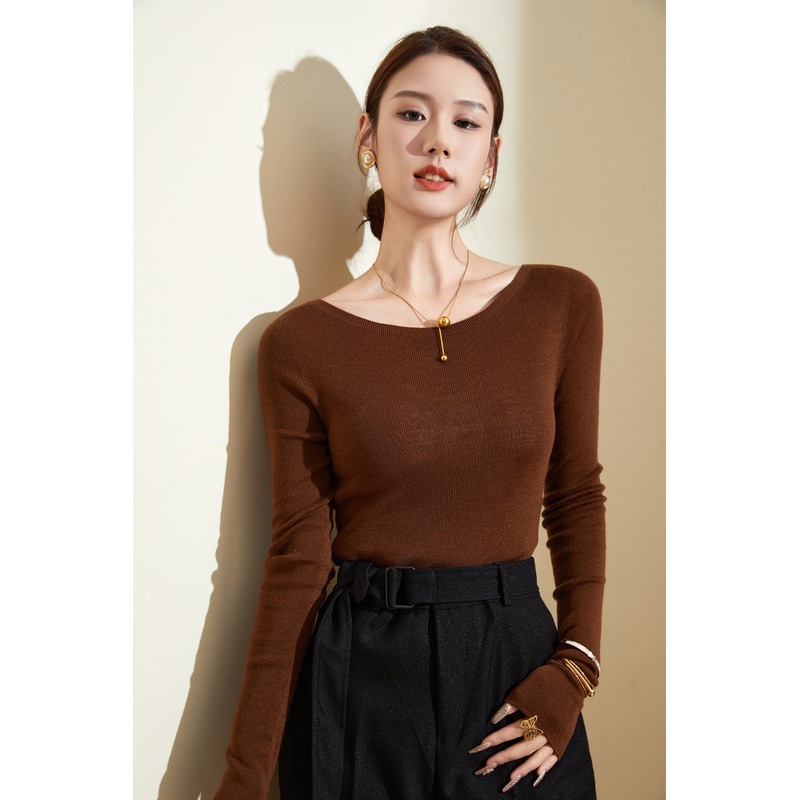Women Elegant Classic Slim Fit Pullover Sweater 100% Premium Merino Wool – Wool Sweater and Womens Sweater price