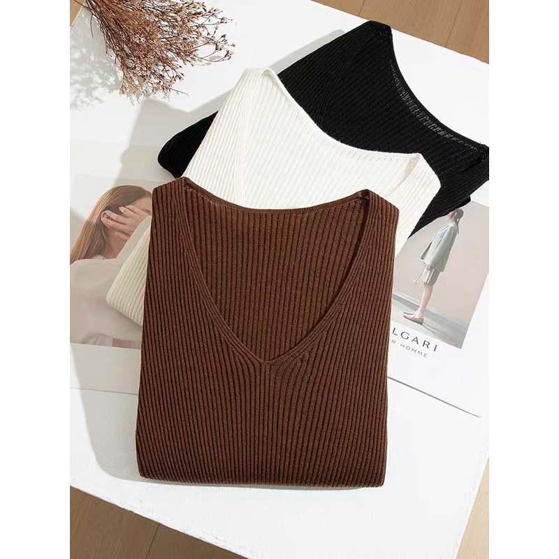 Womens Basic Solid Pullover Bottoming Sweater – Knitted Base Layer – Wool Sweater and Womens Sweater price