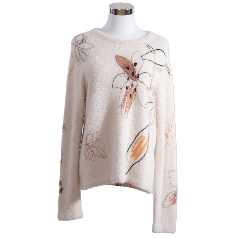 Artisan Embroidered Womens Cotton Blend Knitwear Pullover Sweater – Pullover Sweater and Womens Sweater price