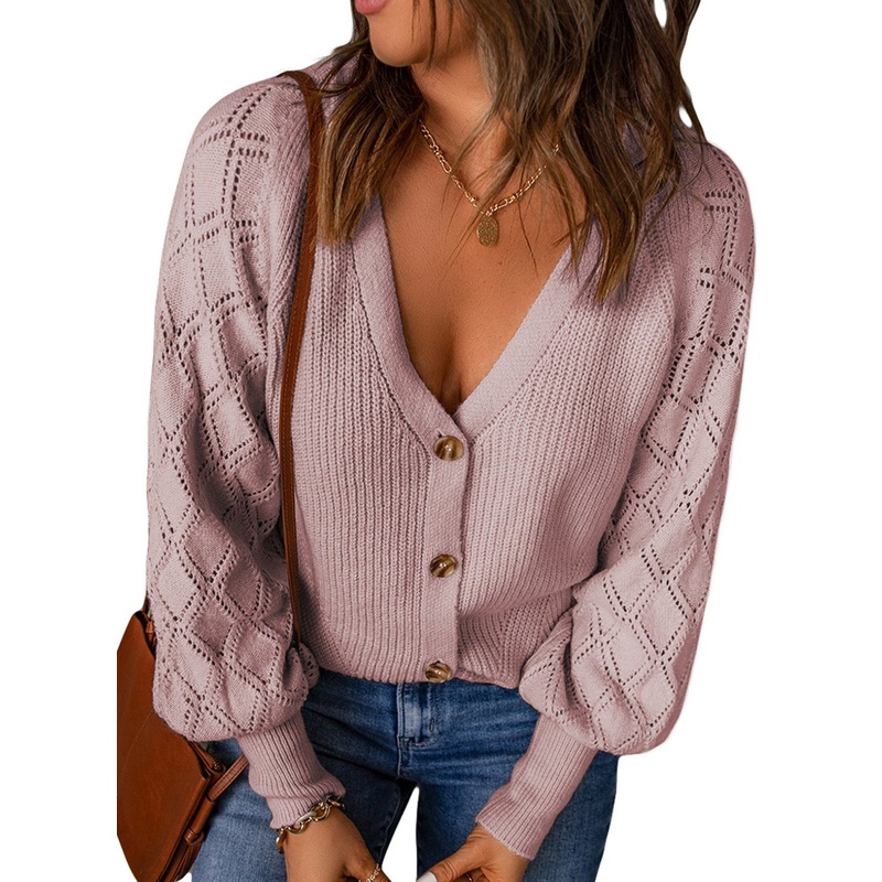 Casual Winter Plain Loose Women Knitted Coat Cardigan Sweater – Cardigan Sweater Coat and Womens Cardigans Casual price