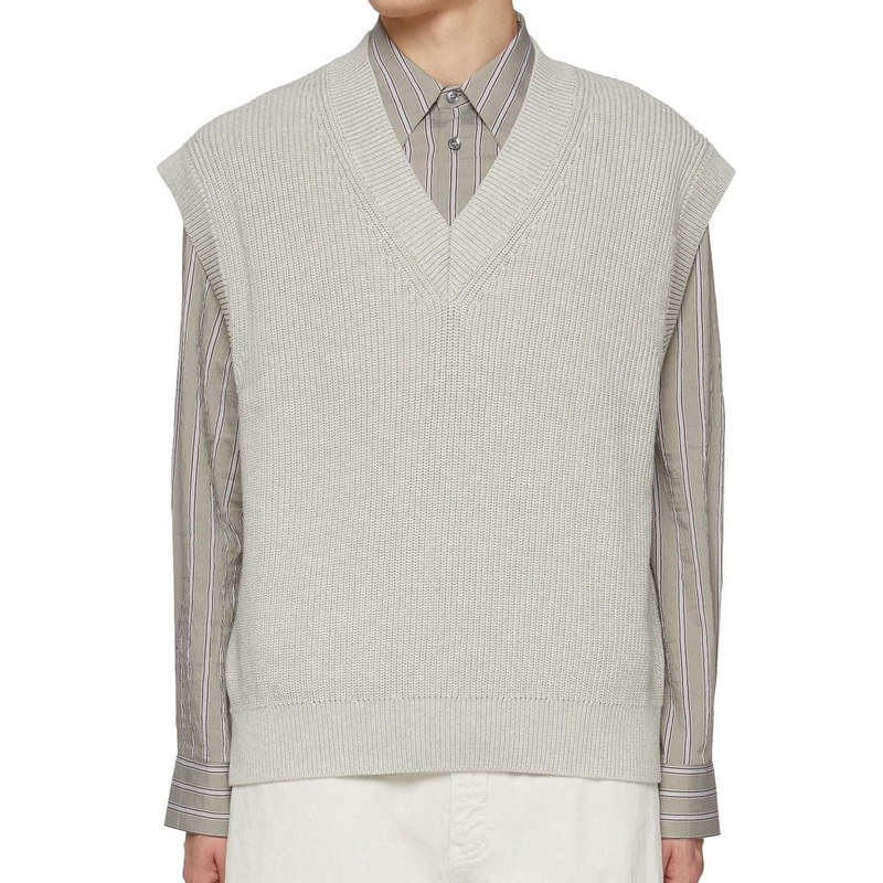 Light Grey Cap Sleeve Knit Vest Sweater for Men – Vest Men Sweater and Mens Sweater price