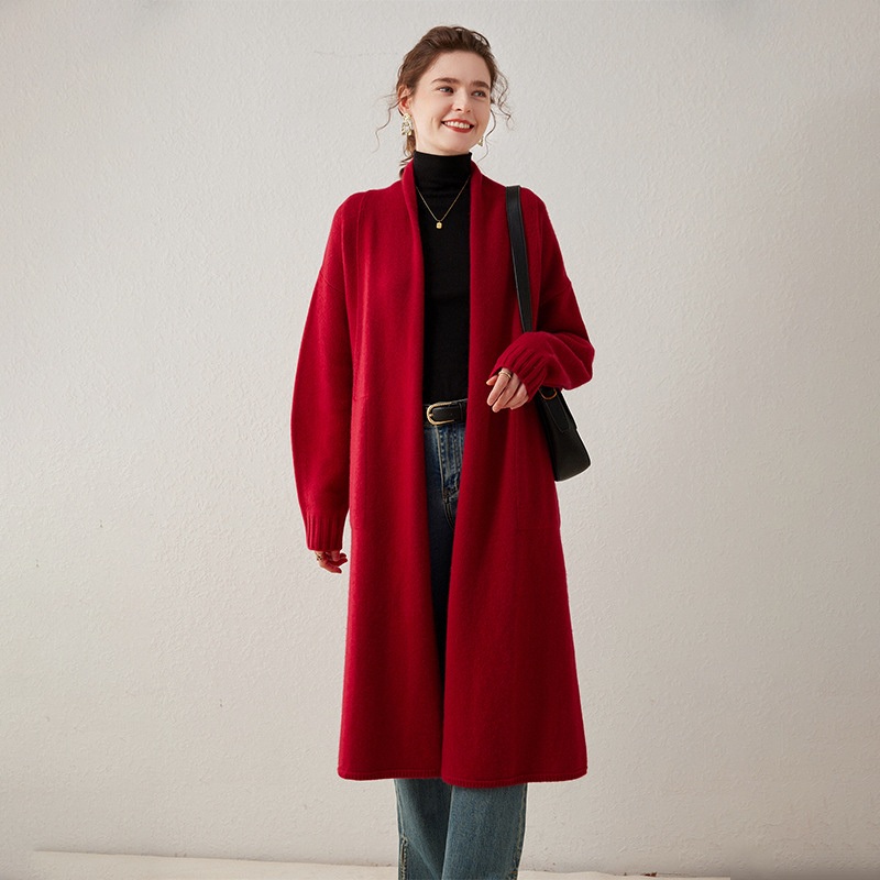 New Fashion Custom Logo Winter Love Pattern Knitted Front Open Maxi Robe Cardigan for Women Outdoor – Front Open Maxi Robe Cardigan and Women Cardigan price