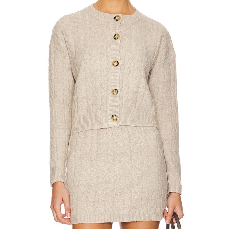 Stylish Womens Cardigan and Short Shirt Sweater Set – Knitted Sweater Set and Womens Sweater Set price