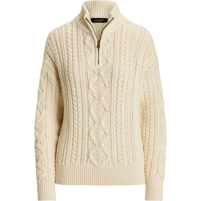 Versatile Cable-Knit Sweater for Women with Quarter-Zip Style – Women Sweater and Cashmere Sweater price