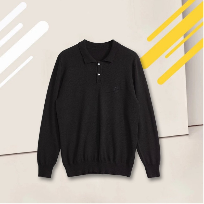 Wholesale Garments 100% Worsted Cashmere Knitted Polo T-Shirt Mans Short Sleeve Mens T-Shirts – Clothing and Sweater price