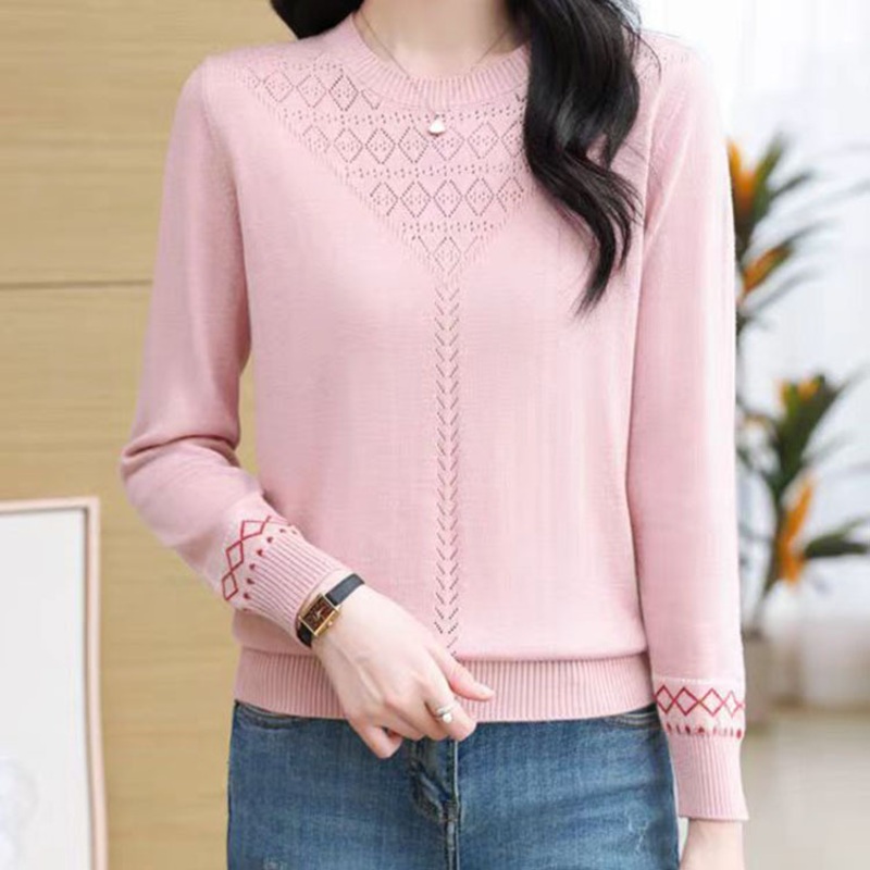 Wholesale Hot Tops Knitwear Manufacturer Custom Women Fashion Crochet Thin Sweater – Women Fashion Crochet Thin Sweater and Women Sweater price