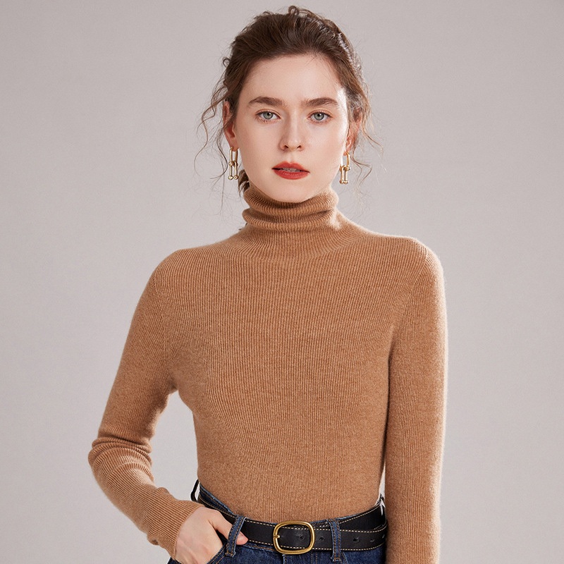 Autumn and Winter Cashmere Thickened Pullover Slim Knit Casual Sweater for Lady – Everyday Clothing and Womens Garments price
