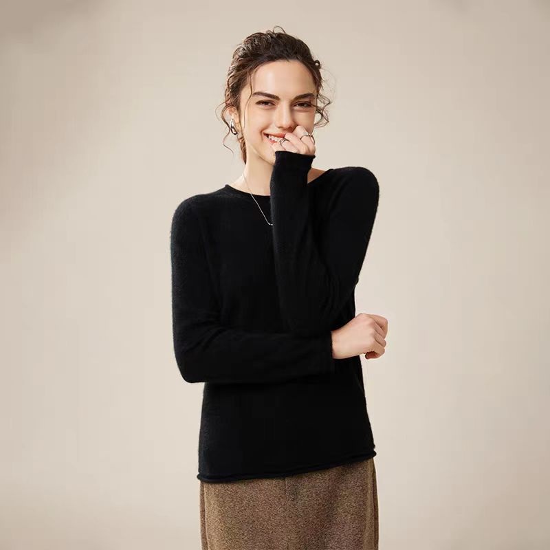 Custom New Solid Color Knit Pullover Top Casual Sweater Women S Fashion Sweater – Women Sweater and Turtleneck Women Sweater price