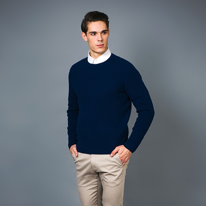 Men S Fashion Link Link Knitted Round Neck Cashmere Sweater – Sweater and Cashmere Sweater price