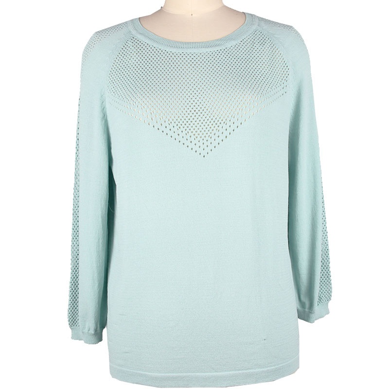 Summer Cool Sweater Ladies Thin Casual Base Plain Pointelle Pullover – Sweater and Ladies Sweater price