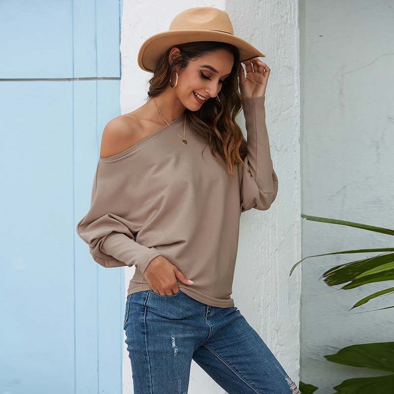 Winter Casual Long Sleeve Loose Oversized Women Pullover Sweater – Plain Sweaters and Pullover Sweater price