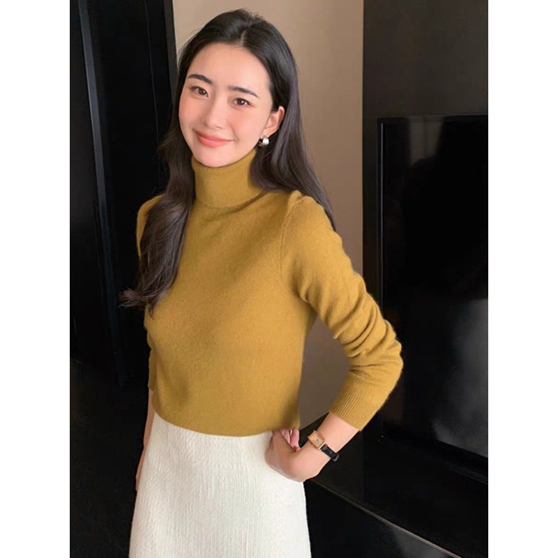 Women S Winter Thickened Cashmere Loose High Neck Twisted Knitted Sweater – Women Sweater High Neck and High Neck Women Sweater price
