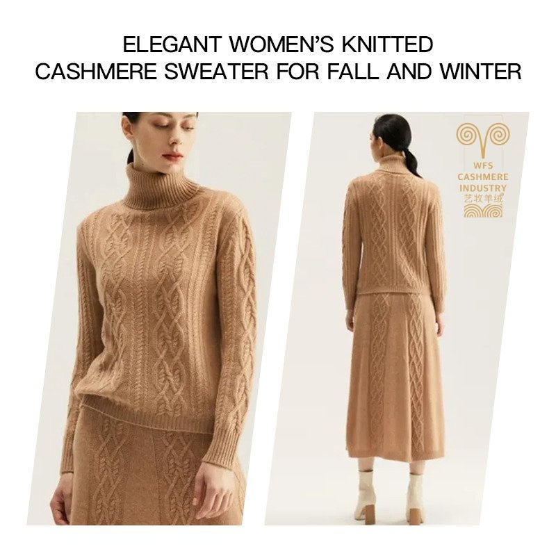 Womens Half-High Neck Cashmere Sweater Fall Winter Vintage Casual Style Loose Thickened Oversize Knitwear Custom Wholesale – Women Pullover and Women Sweater price