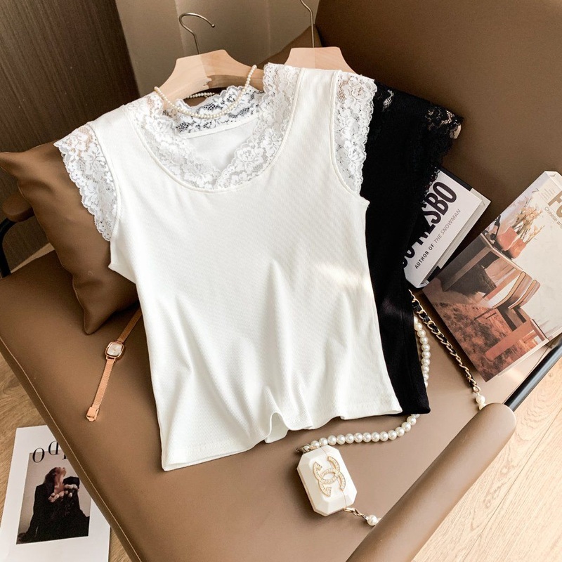 Womens Lace Sleeveless Fitted Knit Tank Base Layer Top – Womens Knitwear and Tank Top price