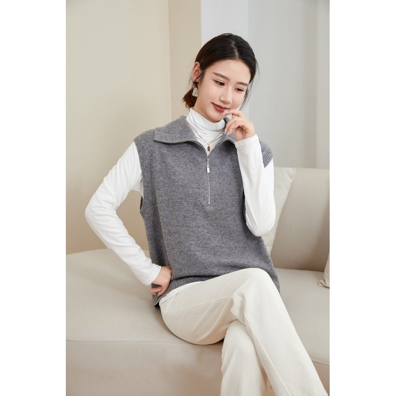 Womens Pullover Wool Sweater Vest for Spring and Autumn Clothing – Wool Sweater and Womens Sweater price