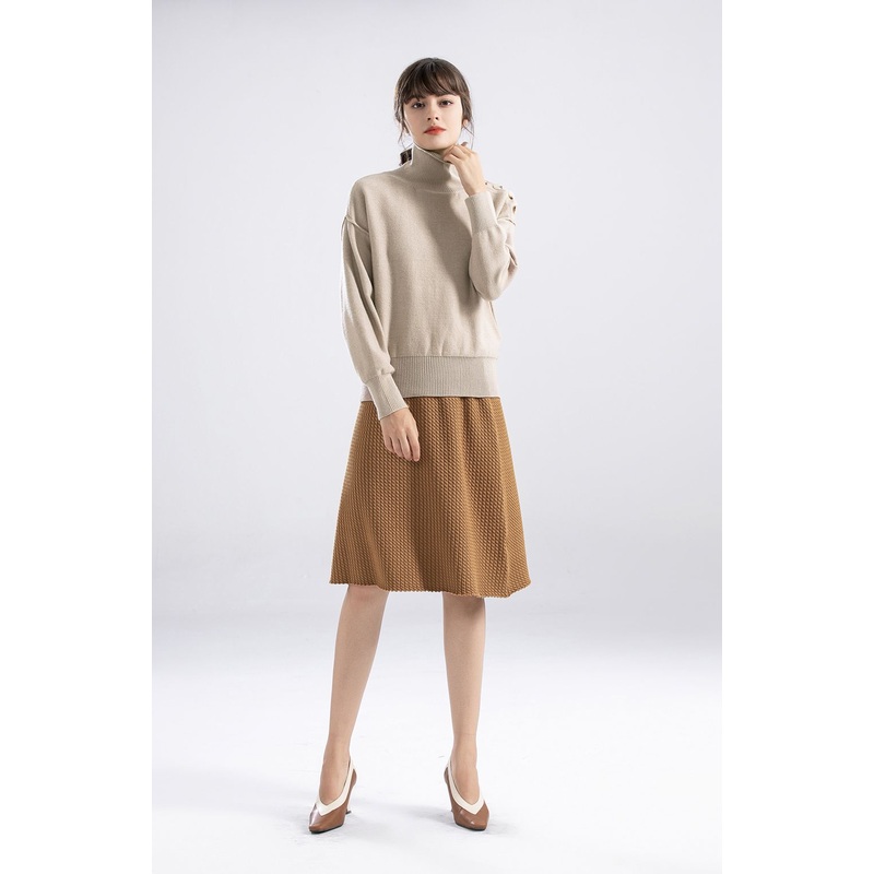 Womens Winter Turtle Neck Pullover Sweater Jumper Yarn Dyed Anti Pilling – Yarn Dyed Sweater and Winter Dyed Pullover price