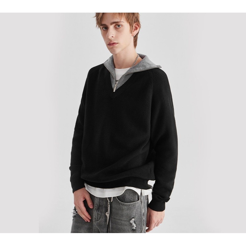 Custom Logo OEM & ODM Men Sweater Pullover Jacquard Pattern Knitted Top Winter Crew Neck Jumper Men Knitwear Custom Knit Sweater – Youth Teens Collar Neck Sweater and Men Turtleneck Sweater price
