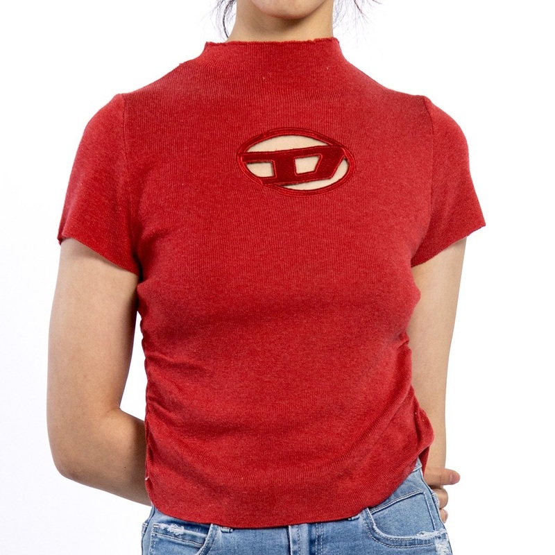 Custom O-Neck Hollow out Red Color Knitted Female Top Women Casual Shirts – Cardigan and Women Cardigan price