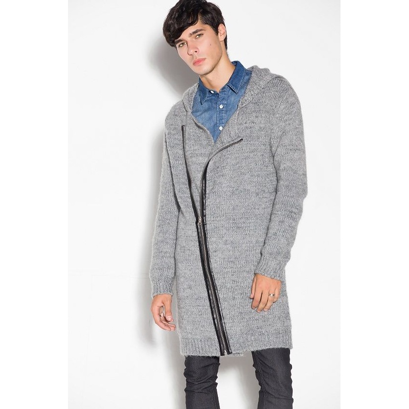 Men Custom Winter Hoodie Knitted Unisex Long Cardigan with Zipper – Sweater and Cardigan price