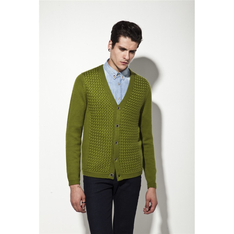 ODM Fashion Clothing Pure Colour Wool Acrylic Man Cardigan – Sweater and Men Sweater price