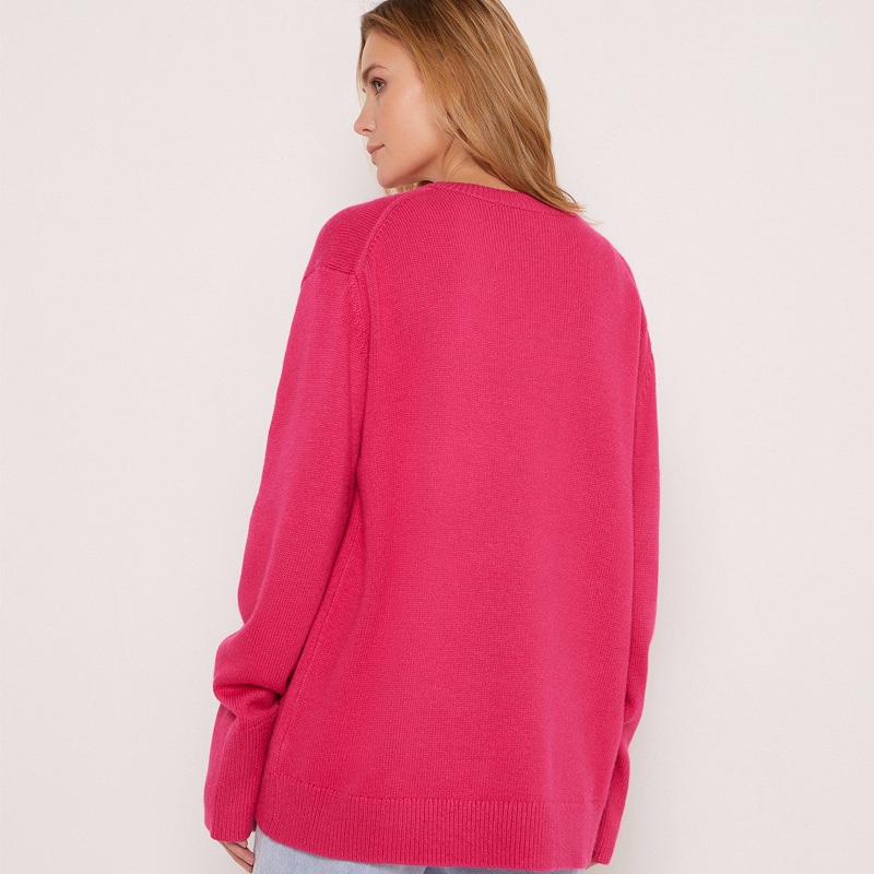 Round Neck Relaxed-Fit Viscose Sweater for Women, Ladies Relaxed Style Round Neck Viscose Sweater, No MOQ – Relaxed-Fit Sweater and Round Neck Sweater price
