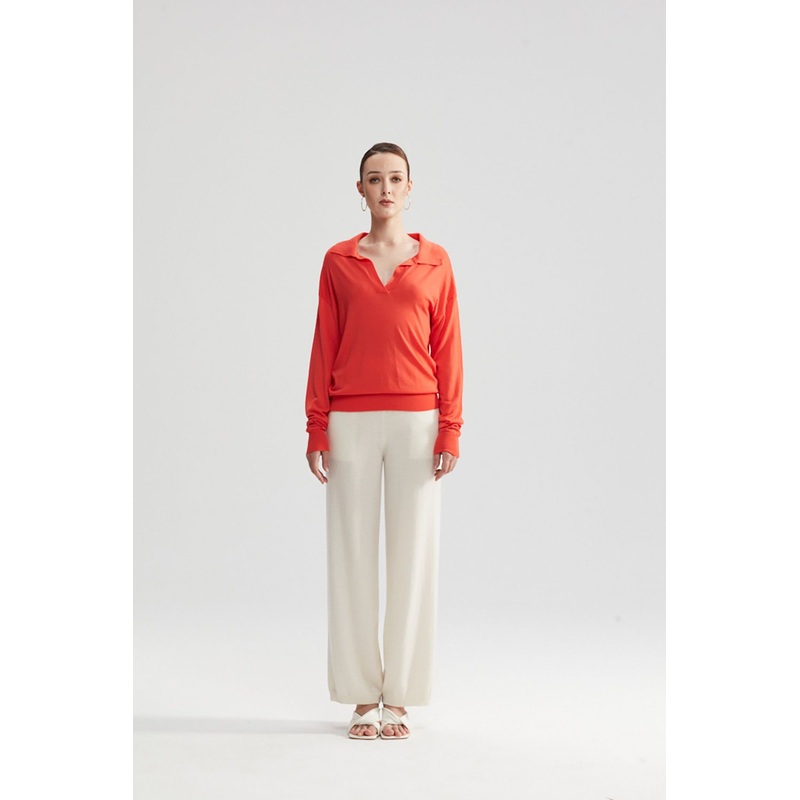 Silk Cashmere Women Knitting Long Sleeve Spread Collar V-Neck Pullover Mens Sweater – Women Sweater and Cashmere Sweater price