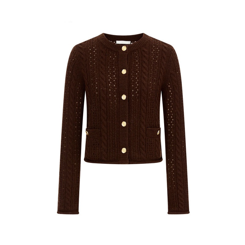 Sweater Factory – Wholesale Women S New Autumn and Winter Outerwear Sweaters Cardigan with Gold Buttons – Women Cardigan and Turtleneck Women Cardigan price