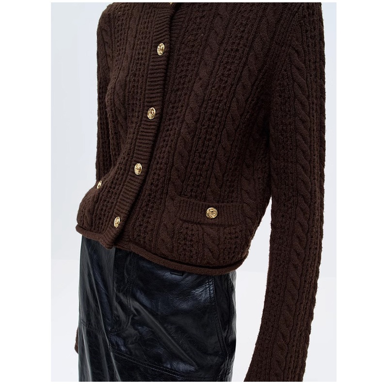 Winter Women Twists Knitted Sweater Long Sleeve Cardigan Sweater – Women Cardigan and Turtleneck Women Cardigan price