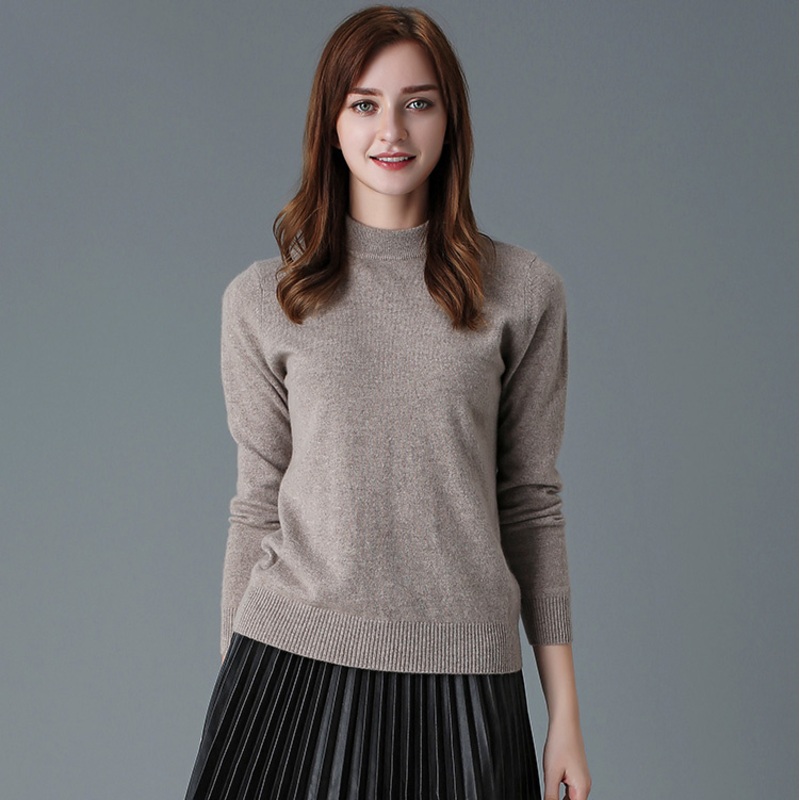 Womens Cashmere Sweater with Mock-Neck (13brdw062-1) – Sweater and Cashmere Sweater price