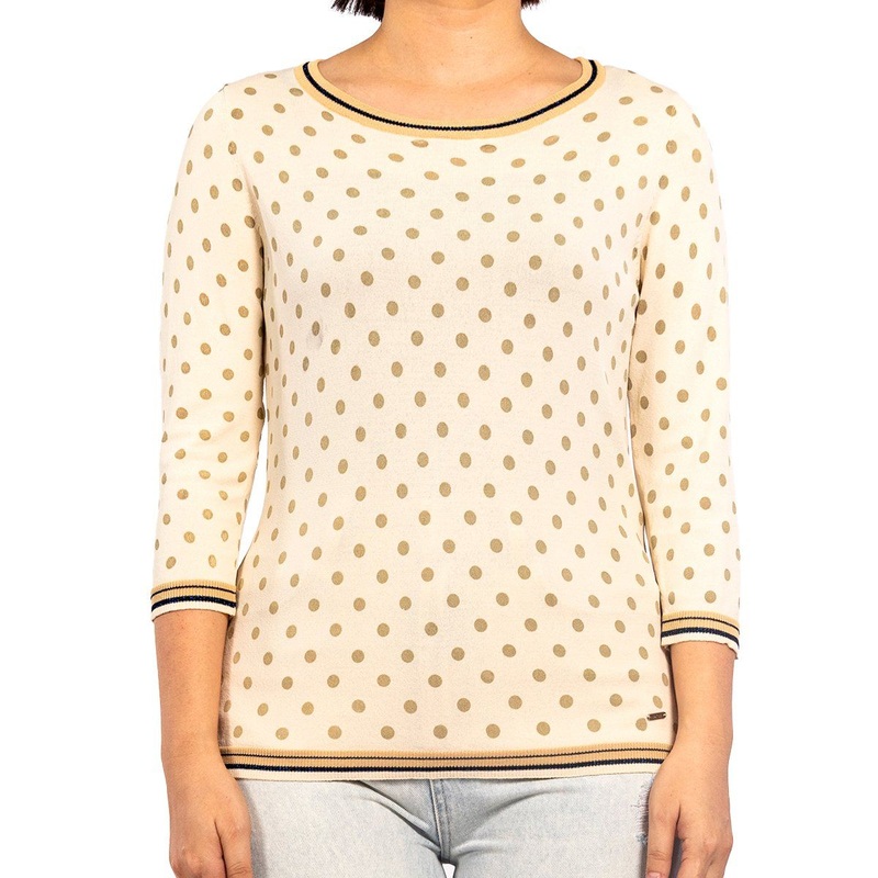Womens Casual Polka DOT Crewneck Pullover 3/4 Sleeve Summer Knitwear – Womens Sweaters and Pullover Sweaters price