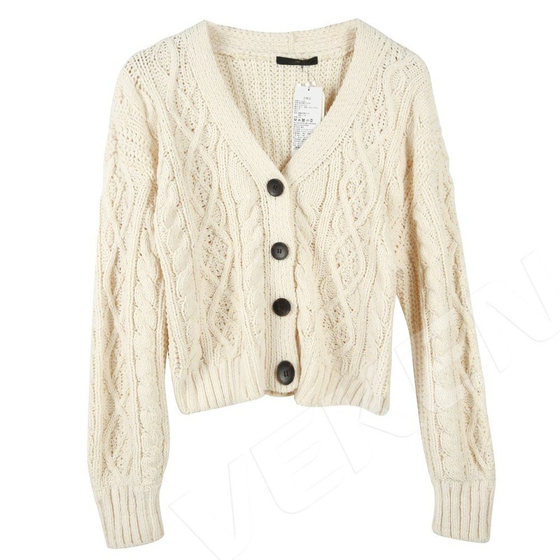 Customized Fashion Softer Pale Grey Ribbed Women Cardigan – Women Cardigan Sweater and Women Sweater price