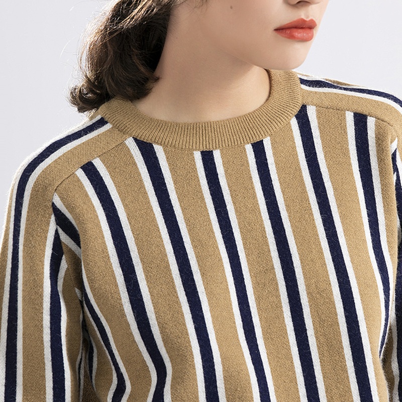 Elegant Womens O Neck Pullover Sweater Featuring Anti Pilling Yarn Dye – Elegant Dye and Pullover Sweater Dye price
