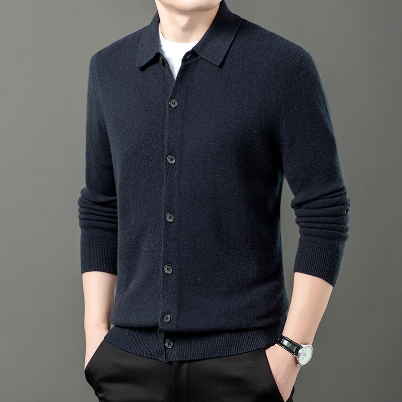 Manufacturer Custom Neck Knit Cotton Wool Cashmere 100% Cashmere Polo Sweater Pullover for Men Clothing – Polo Neck Cashmere Cardigan and Men Turtleneck Sweater price