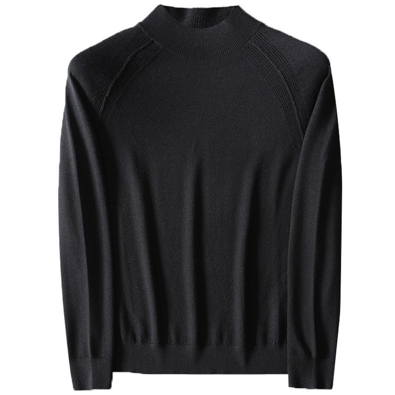 Mens Black Colour Raglan Sleeve Winter Knitted Long Sleeve Jumper – Sweater and Men Sweater price