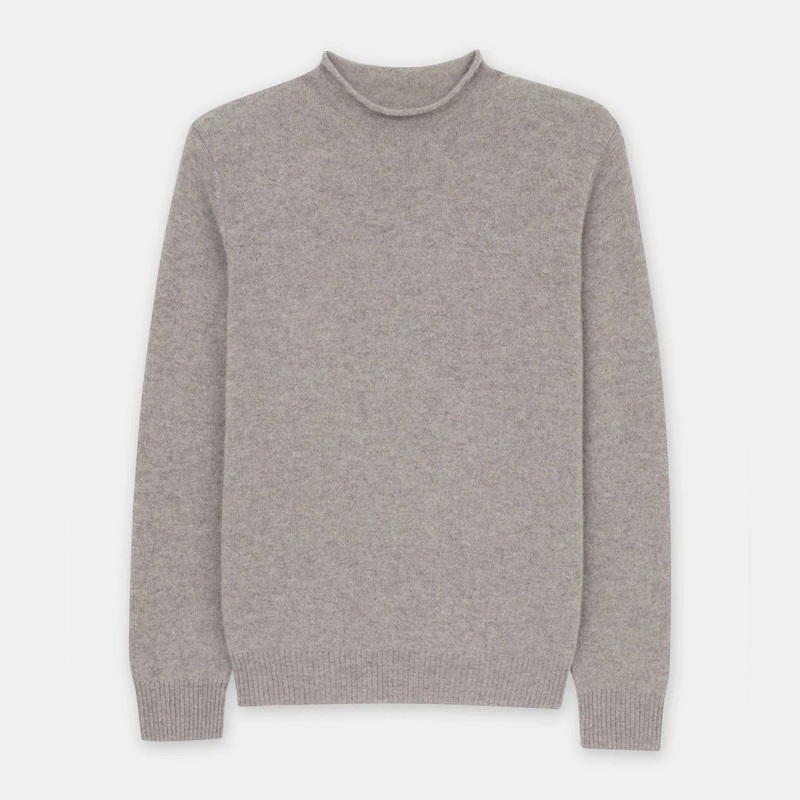 Mens Fashion Roll Neck 7gg Pure Cashmere Sweater – Sweater and Cashmere price|M or L