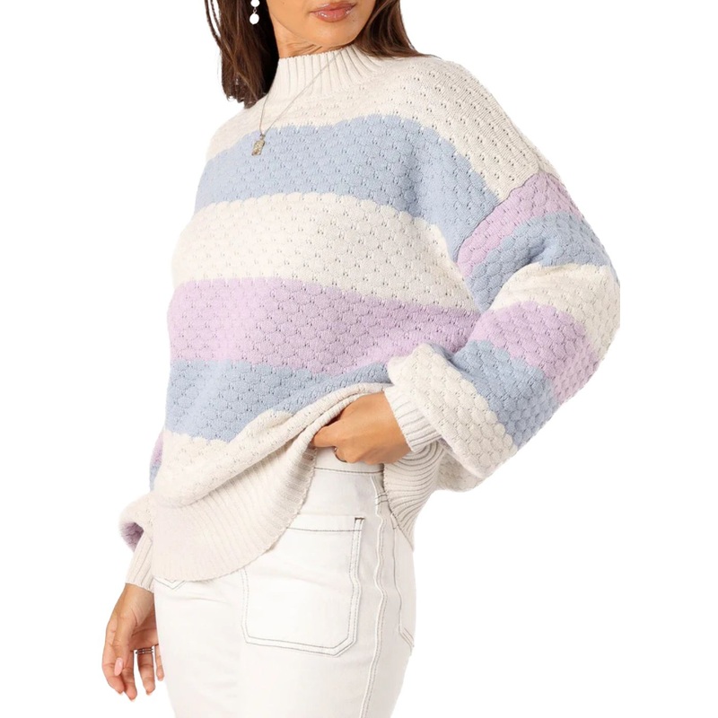 Multi Stripe Knit Sweater for Women – Women Sweater and Stripe Women Sweater price