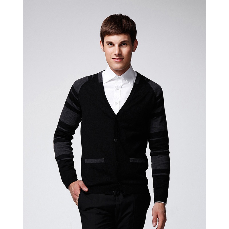 ODM Long Sleeve Pure Colour Man Sweater Cardigan – Men Sweater and Striped Sweater price
